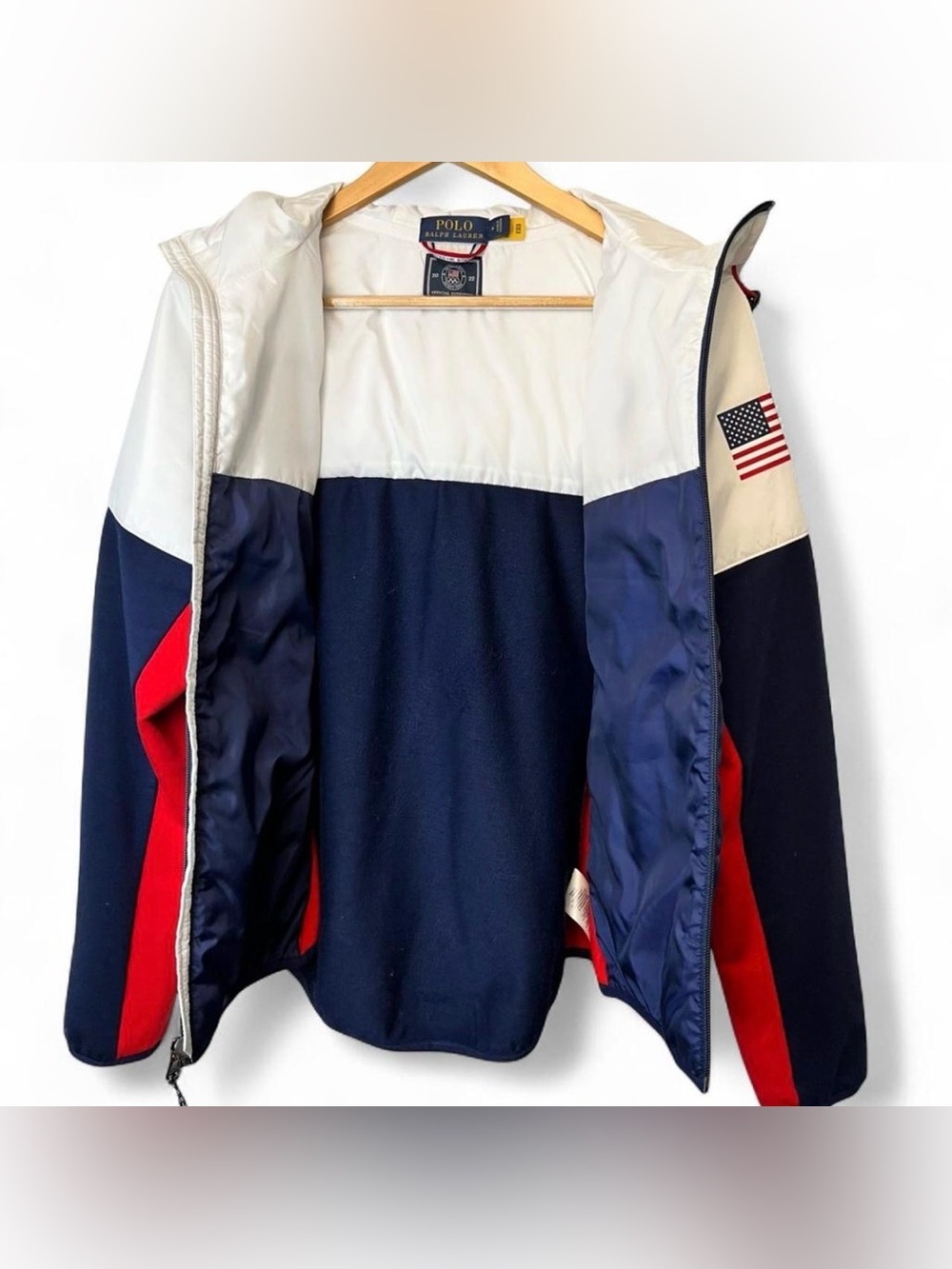 Polo Ralph Lauren Team USA 2022 Olympic Games Hybrid Puffer Jacket - Picture 3 of 12